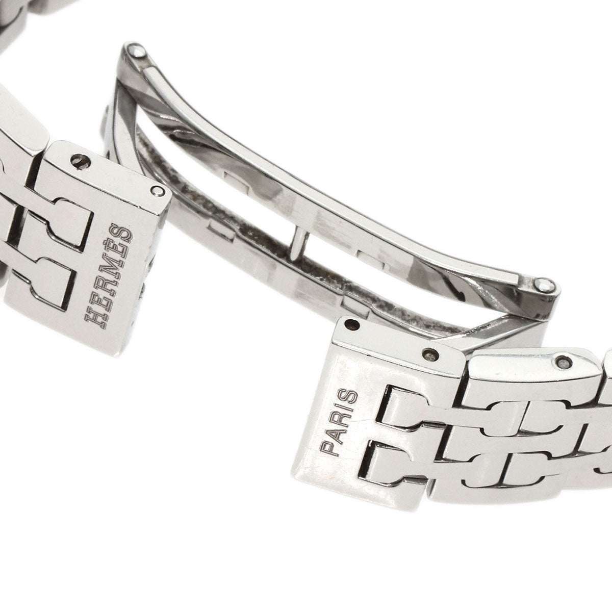 HERMES Watches Quartz HH1.210 Stainless Steel , Stainless Steel Silver H watch Silver dial Women Used