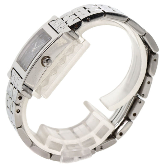HERMES Watches Quartz HH1.210 Stainless Steel , Stainless Steel Silver H watch black dial Women Used