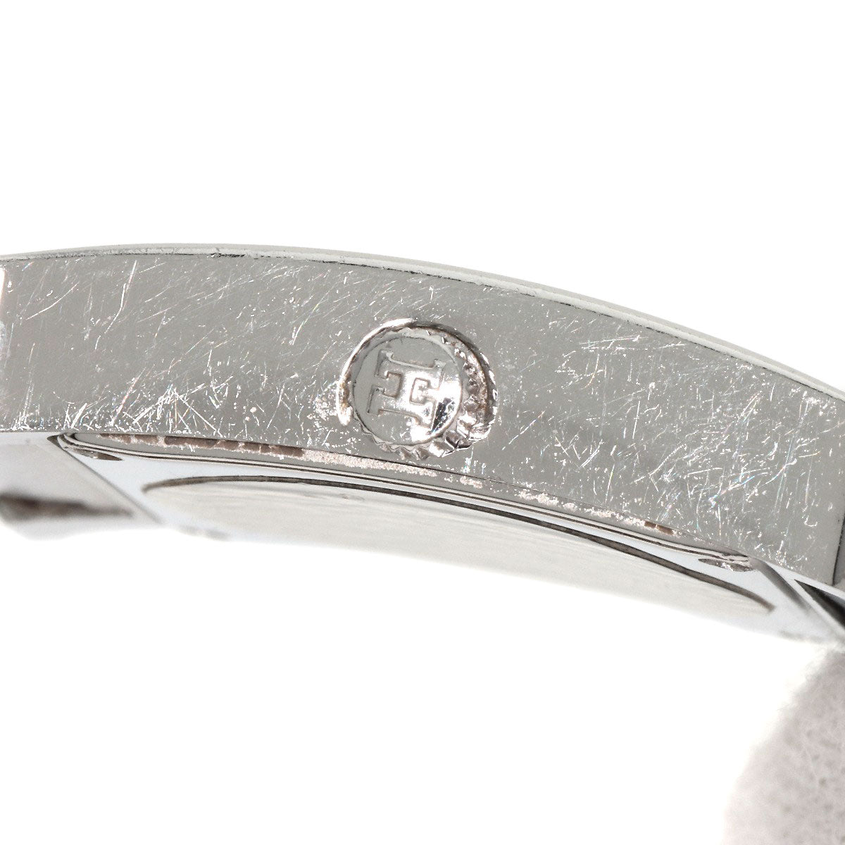 HERMES Watches Quartz HH1.210 Stainless Steel , Stainless Steel Silver H watch black dial Women Used