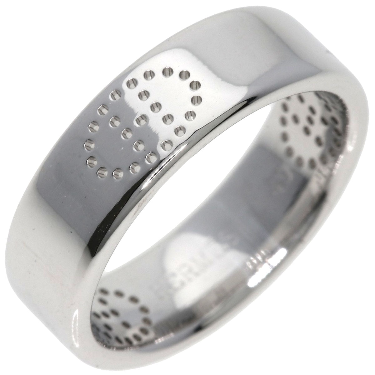 HERMES Ring K18WG Silver Evelyn Ring #49