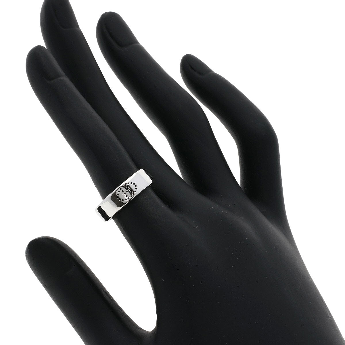 HERMES Ring K18WG Silver Evelyn Ring #49