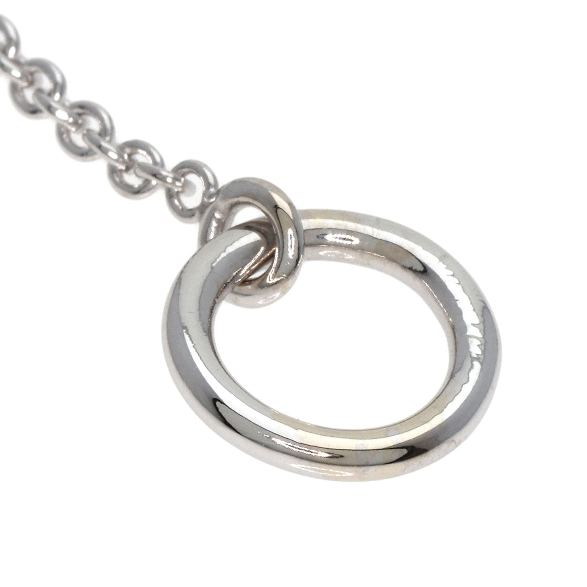 HERMES bracelet K18WG Silver Mini Chene Dunkle Women Used