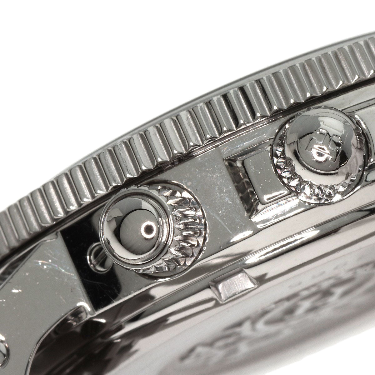 HERMES Watches Quartz CL2.910 Stainless Steel , Stainless Steel Silver Clipper Diver Chronograph black dial mens Used