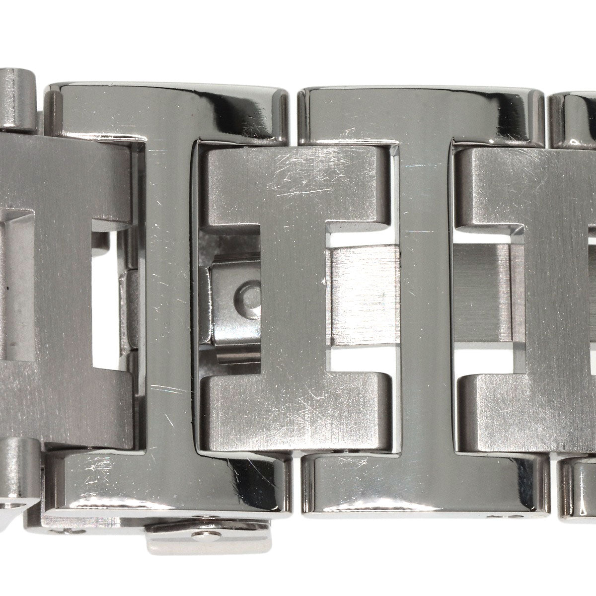 HERMES Watches Quartz CL2.910 Stainless Steel , Stainless Steel Silver Clipper Diver Chronograph black dial mens Used