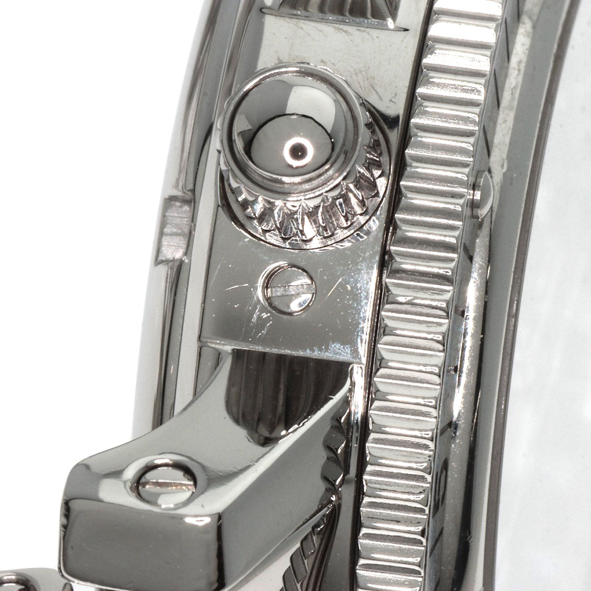 HERMES Watches Quartz CL2.910 Stainless Steel , Stainless Steel Silver Clipper Diver Chronograph black dial mens Used