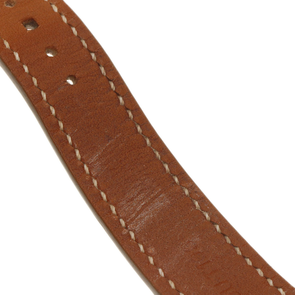 HERMES Watches Quartz HH1.210 Stainless Steel, Leather Silver H watch white dial Women Used