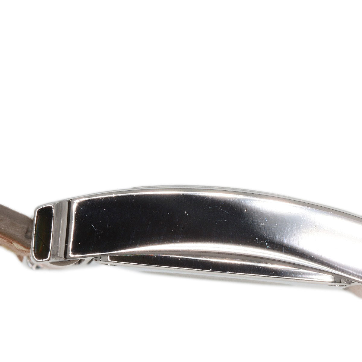 HERMES Watches Quartz HH1.210 Stainless Steel, Leather Silver H watch white dial Women Used