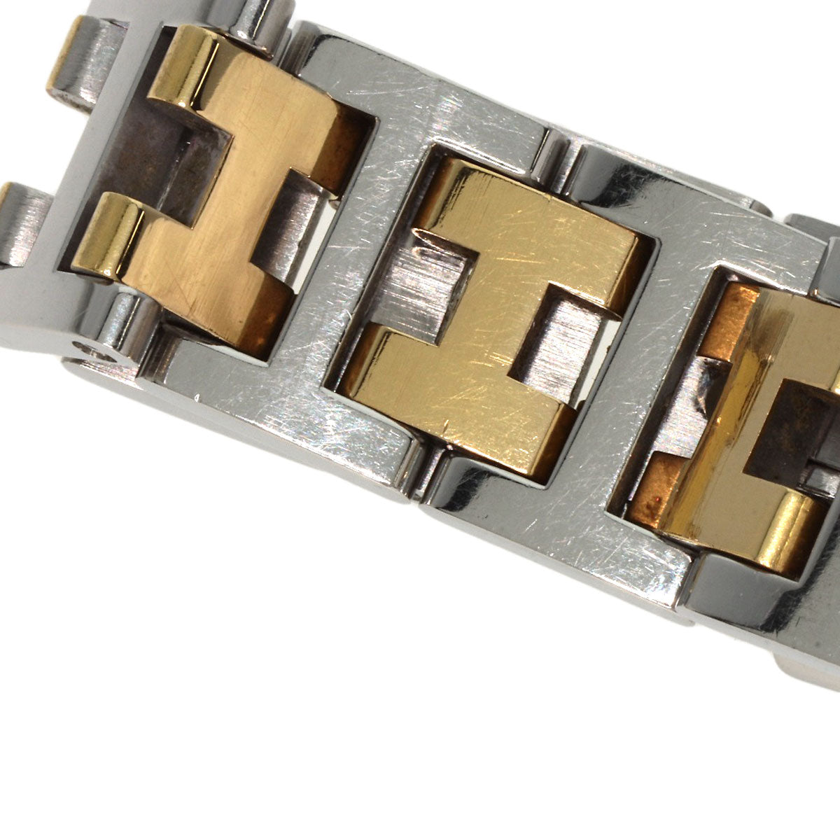 HERMES Watches Quartz CL4.220 Stainless Steel , SSxGP gold Clipper Ivory dial Women Used