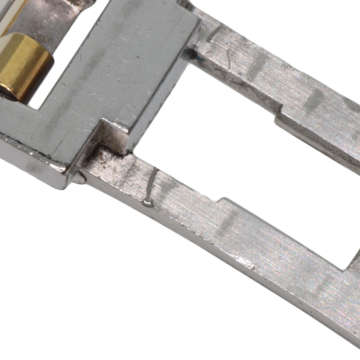 HERMES Watches Quartz CL4.220 Stainless Steel , SSxGP gold Clipper Ivory dial Women Used