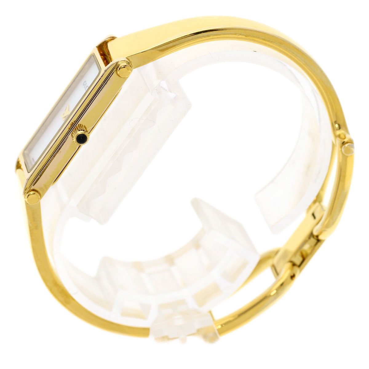 GUCCI Watches Quartz Gold Plated , Gold Plated gold 1500L White shell dial Women Used