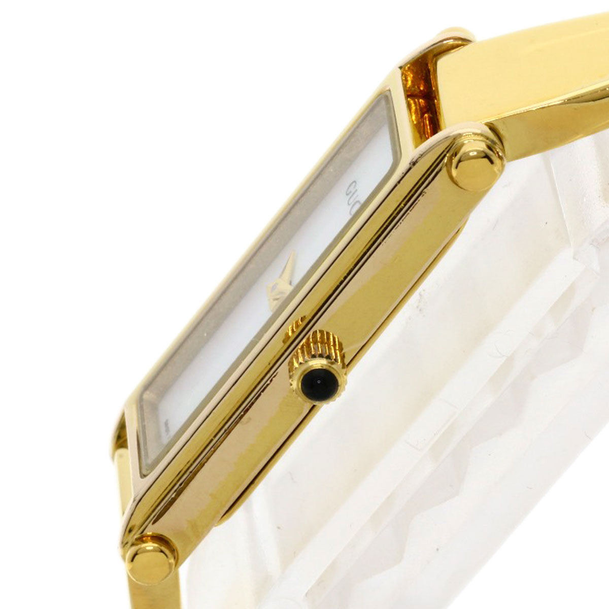 GUCCI Watches Quartz Gold Plated , Gold Plated gold 1500L White shell dial Women Used