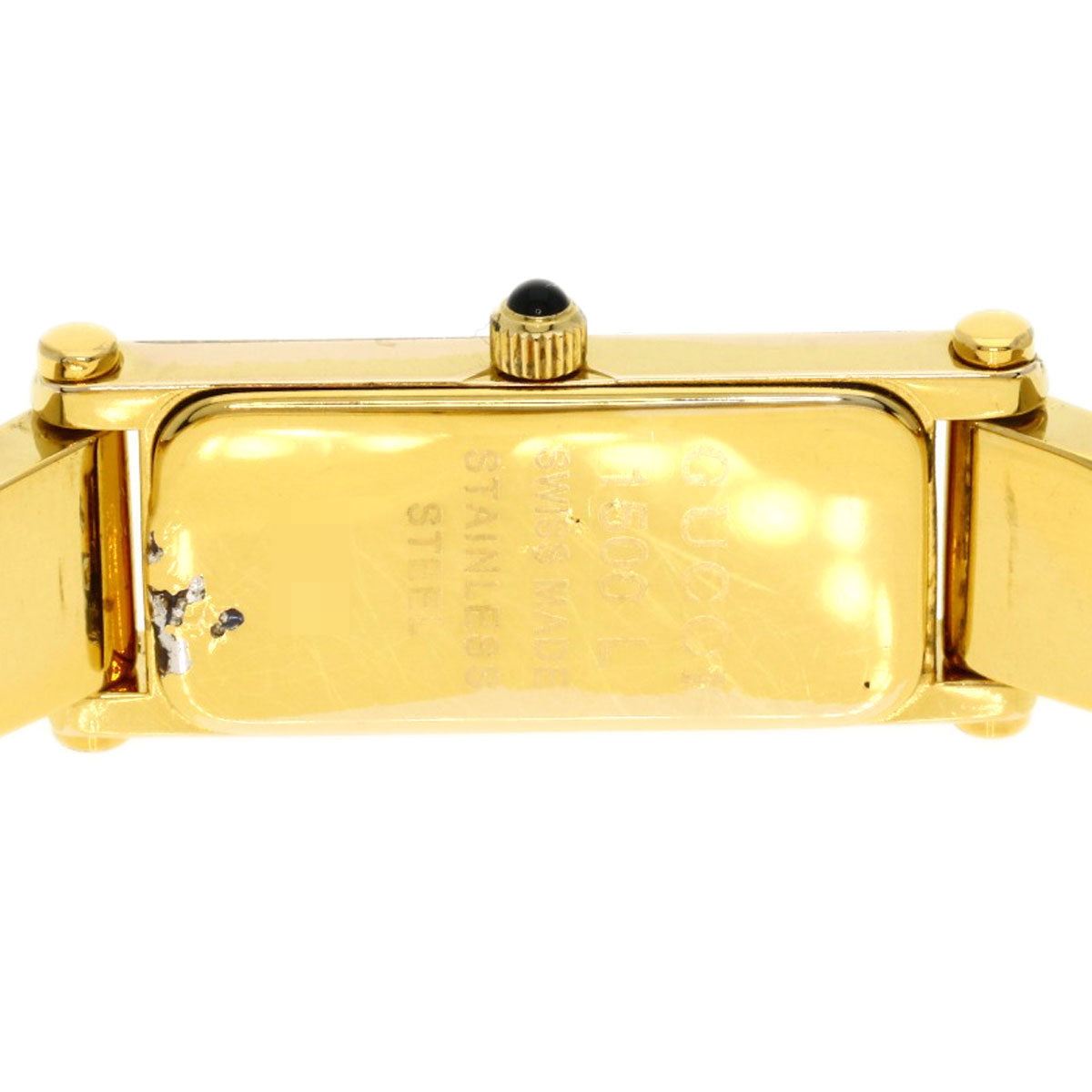 GUCCI Watches Quartz Gold Plated , Gold Plated gold 1500L White shell dial Women Used