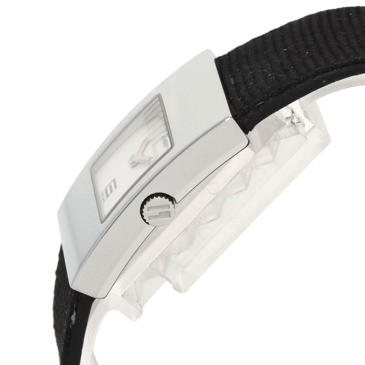 GUCCI Watches Quartz 4900L Stainless Steel, Leather Silver Square face white dial Women Used