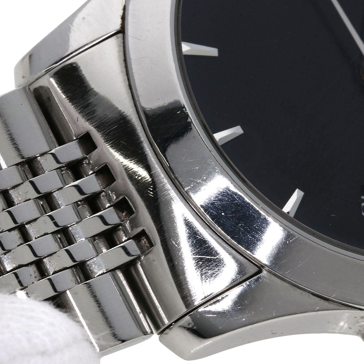 GUCCI Watches Quartz 126.4 Stainless Steel Silver G timeless black dial