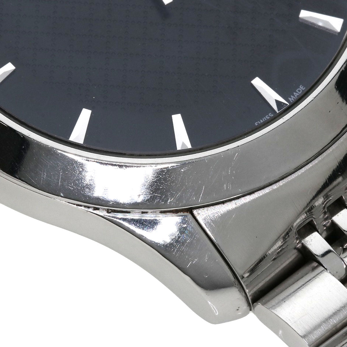 GUCCI Watches Quartz 126.4 Stainless Steel Silver G timeless black dial
