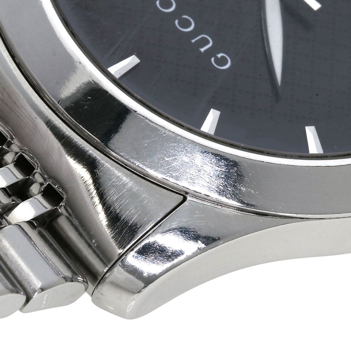 GUCCI Watches Quartz 126.4 Stainless Steel Silver G timeless black dial