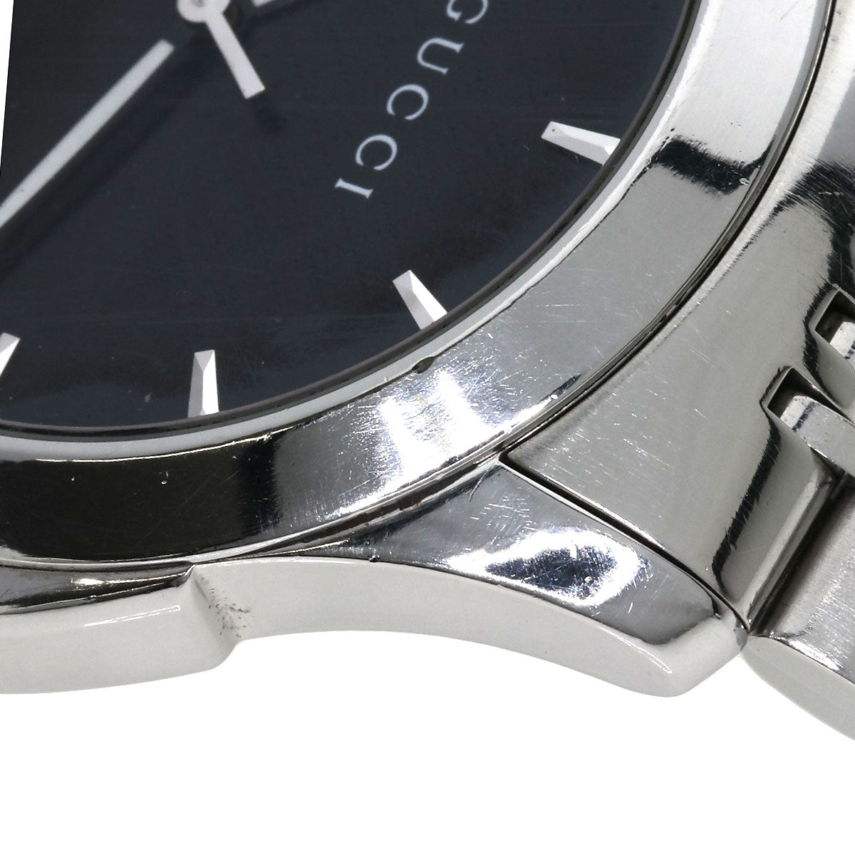 GUCCI Watches Quartz 126.4 Stainless Steel Silver G timeless black dial