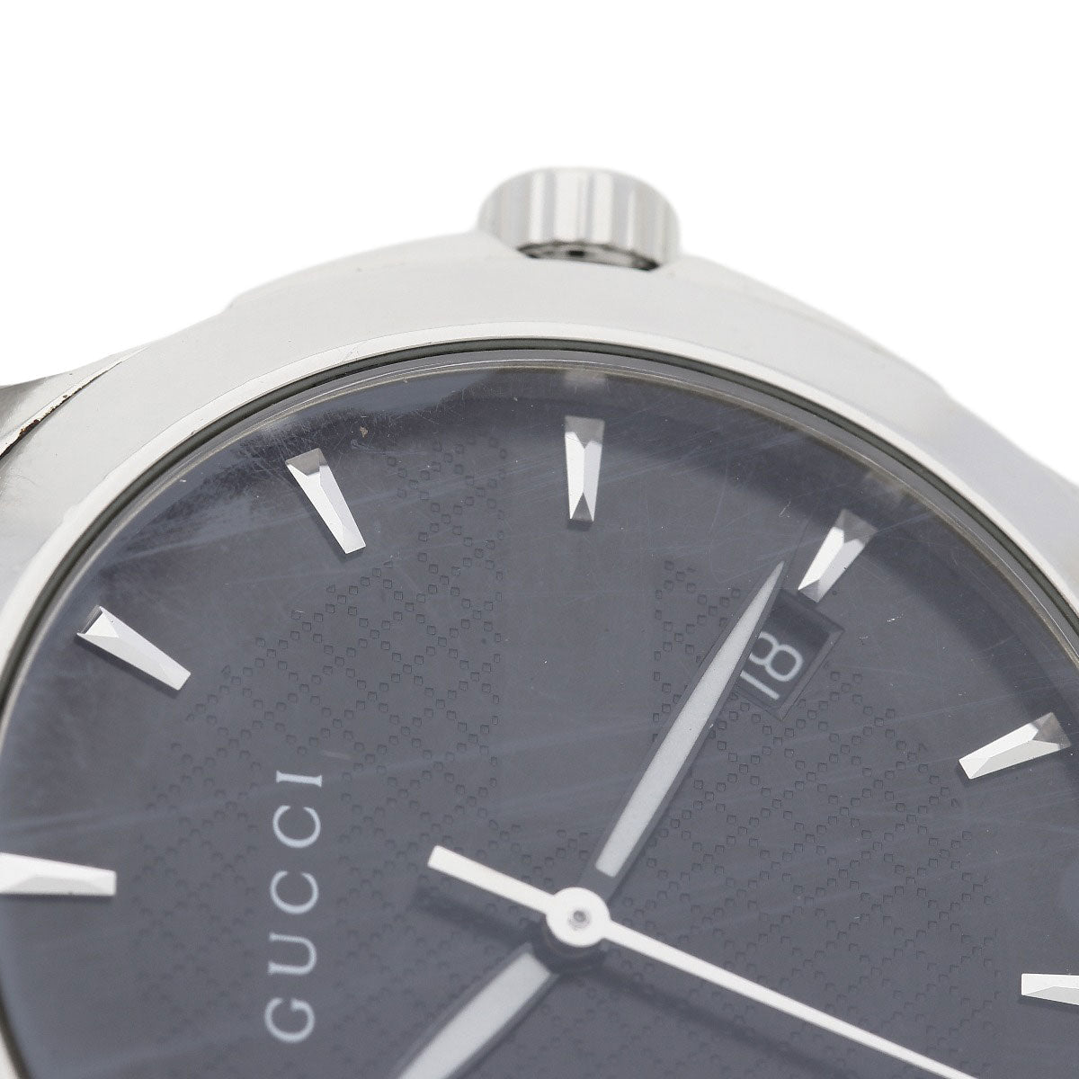 GUCCI Watches Quartz 126.4 Stainless Steel Silver G timeless black dial