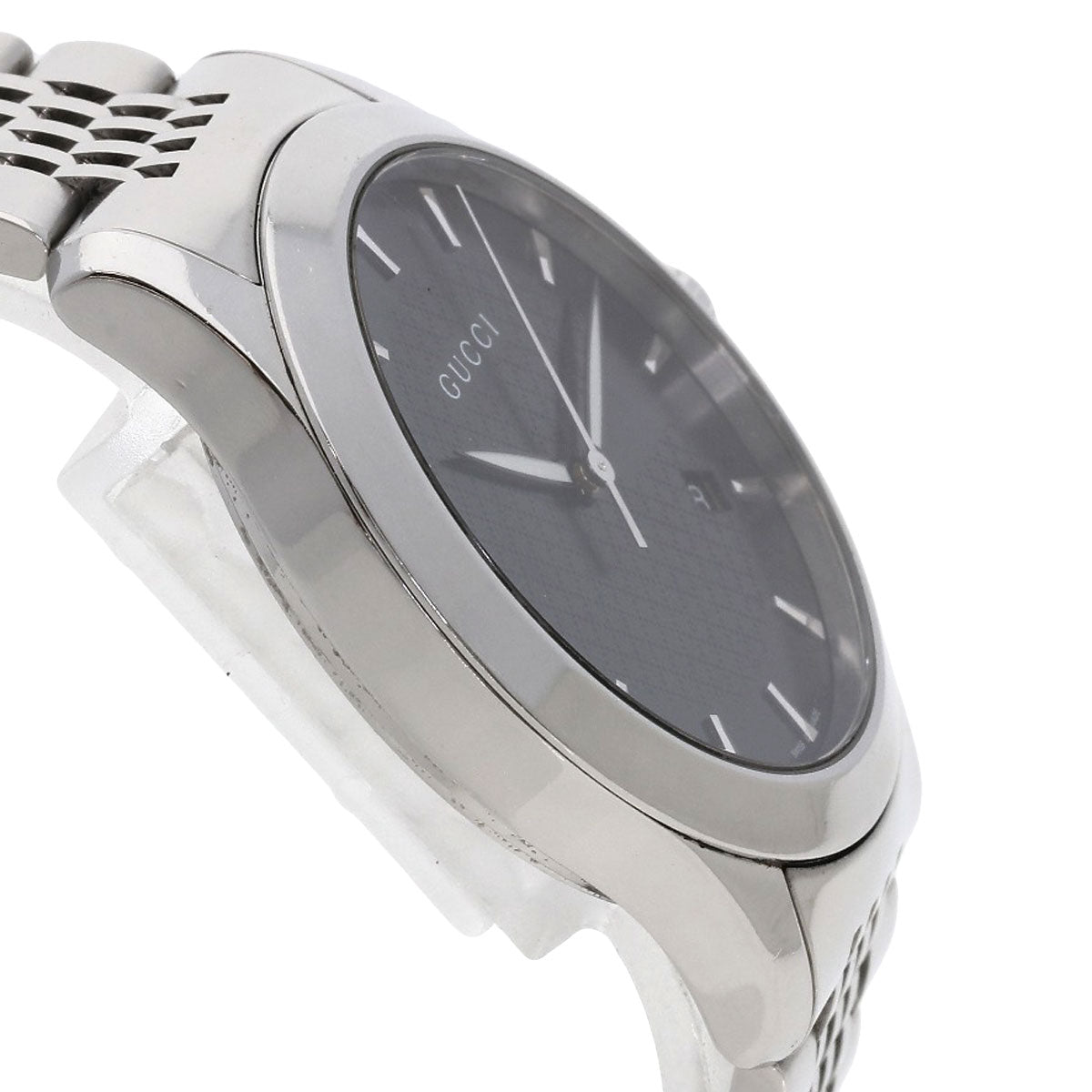 GUCCI Watches Quartz 126.4 Stainless Steel Silver G timeless black dial