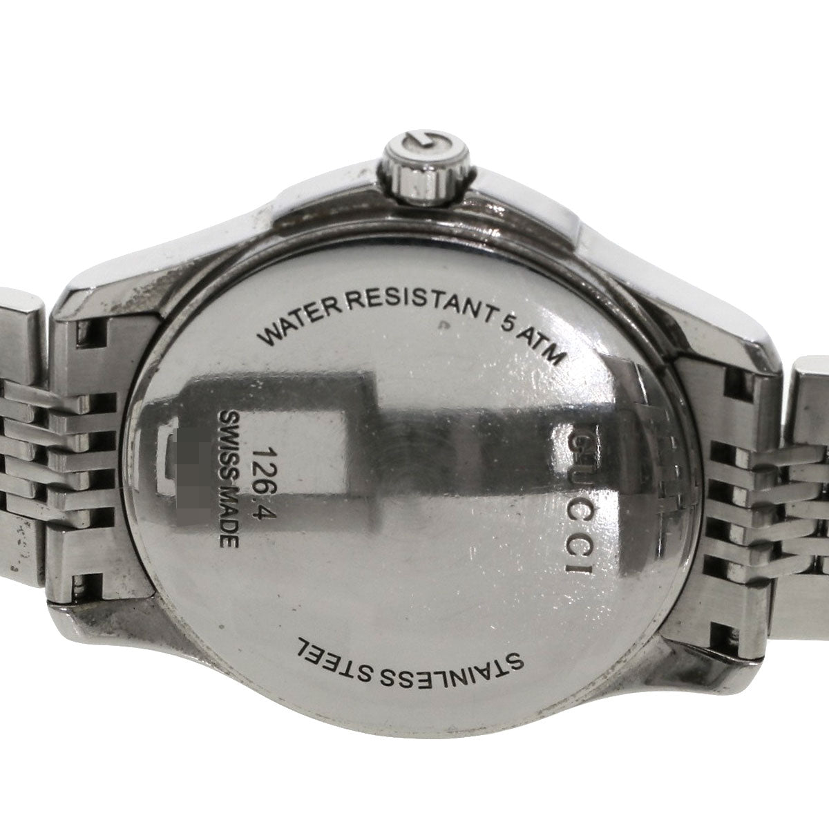 GUCCI Watches Quartz 126.4 Stainless Steel Silver G timeless black dial