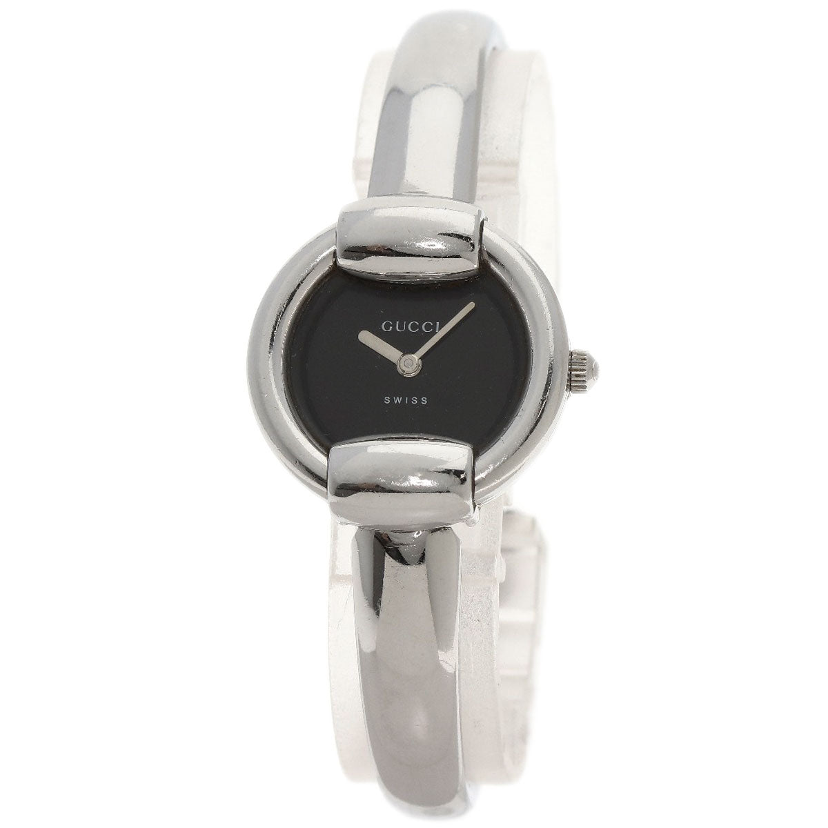 GUCCI Watches Quartz 1400L Stainless Steel Silver Round face black dial