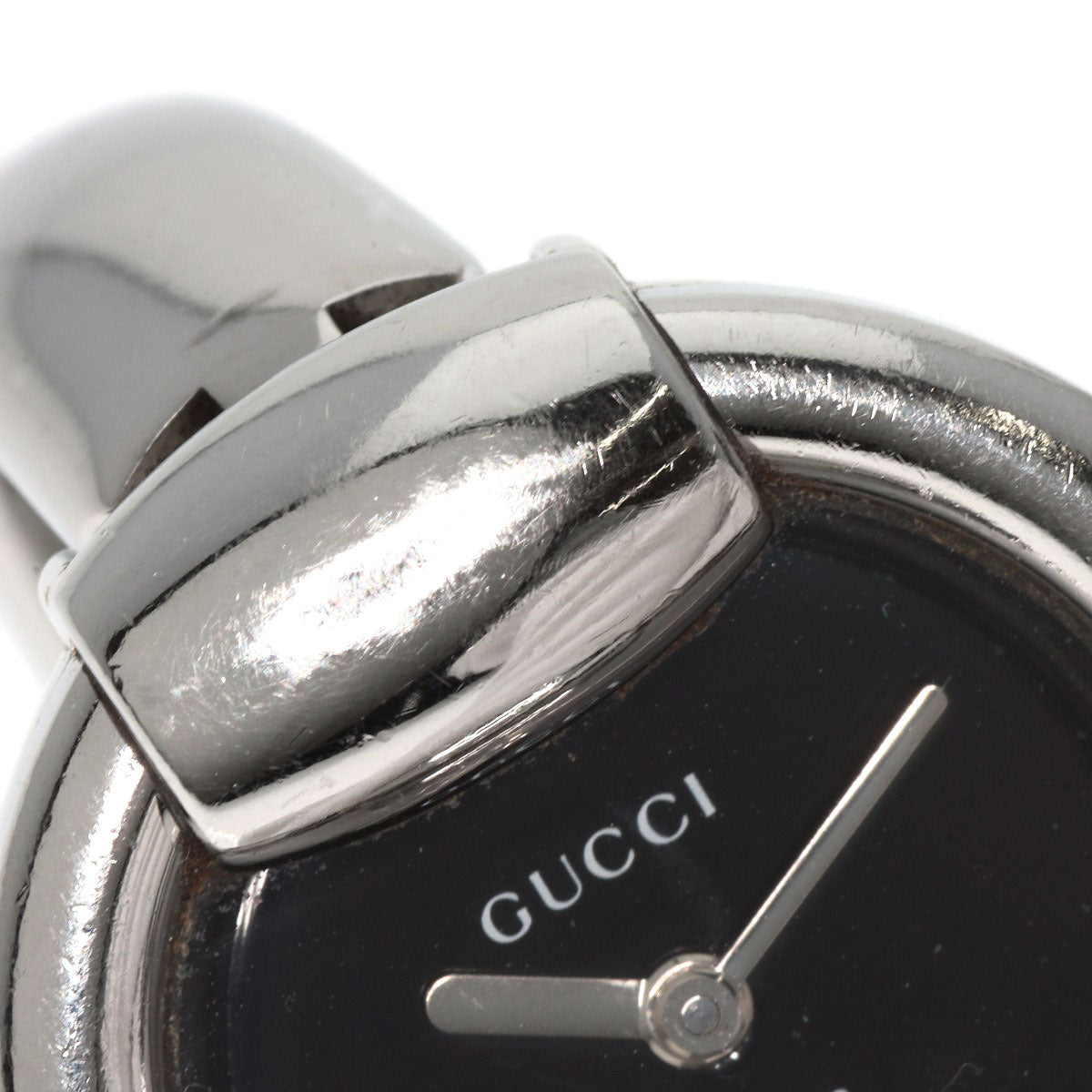 GUCCI Watches Quartz 1400L Stainless Steel Silver Round face black dial
