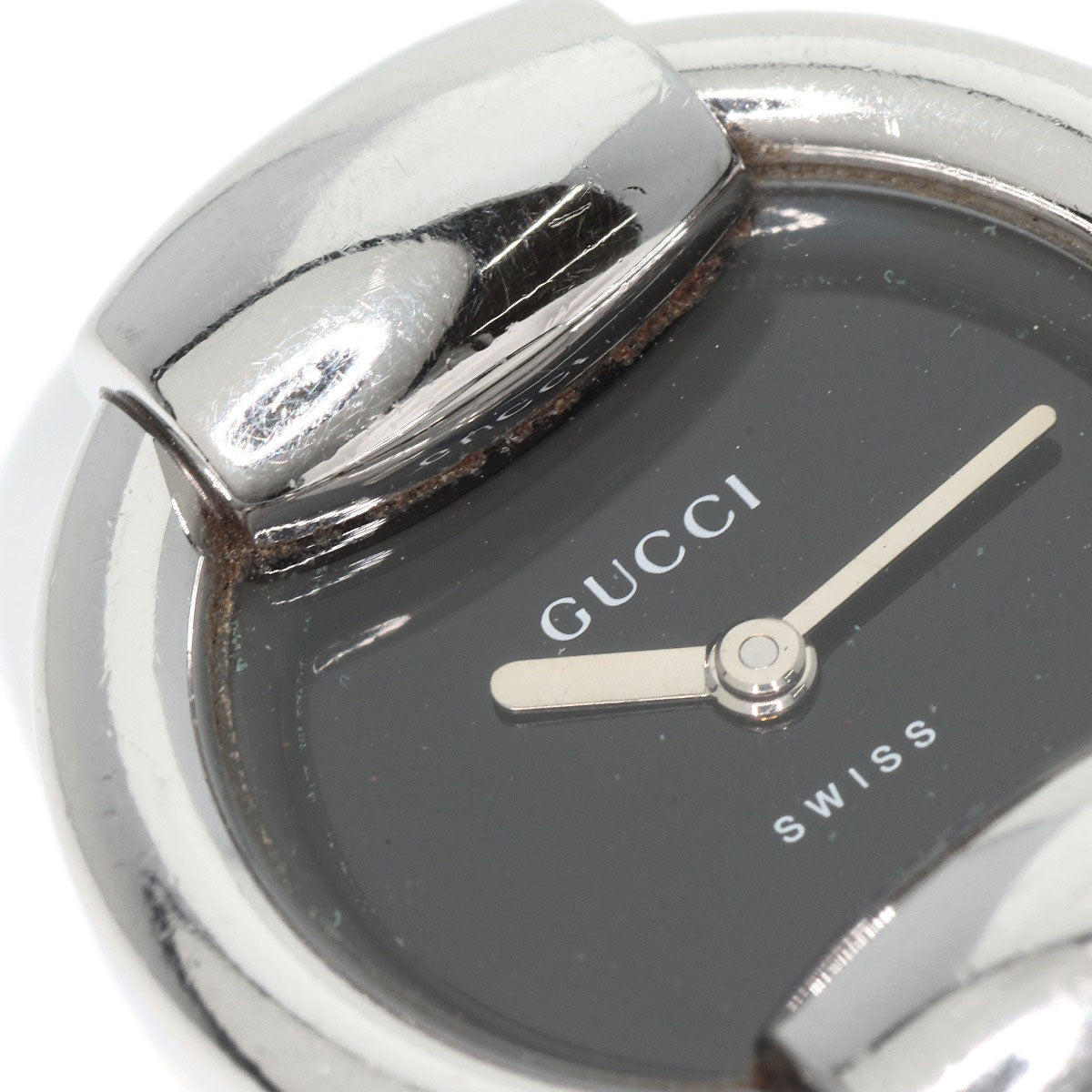 GUCCI Watches Quartz 1400L Stainless Steel Silver Round face black dial
