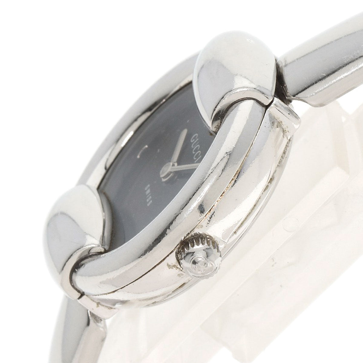 GUCCI Watches Quartz 1400L Stainless Steel Silver Round face black dial