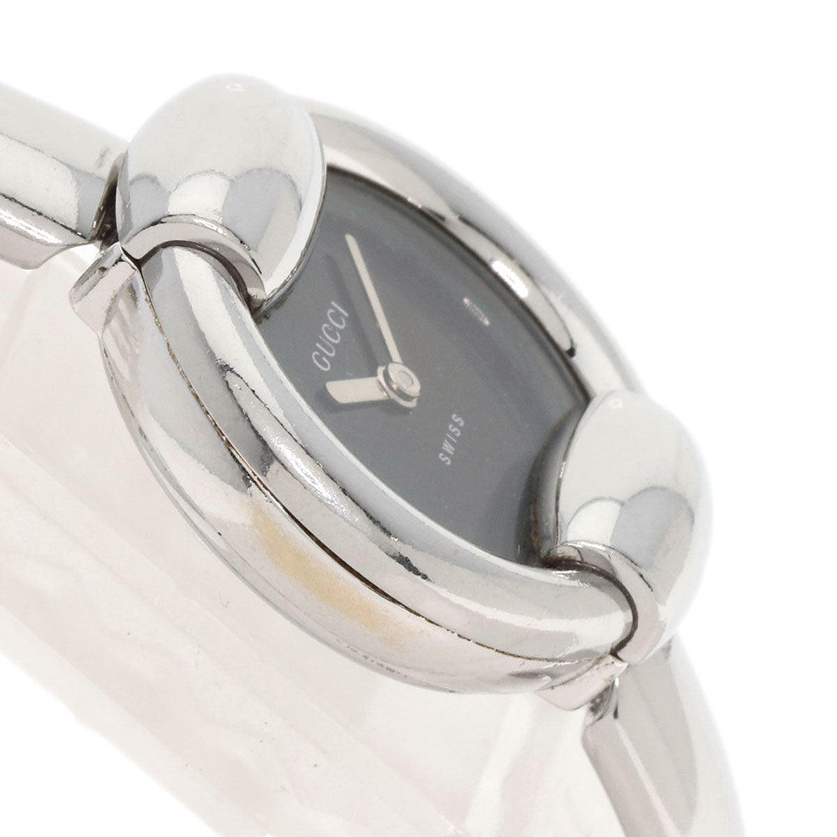 GUCCI Watches Quartz 1400L Stainless Steel Silver Round face black dial