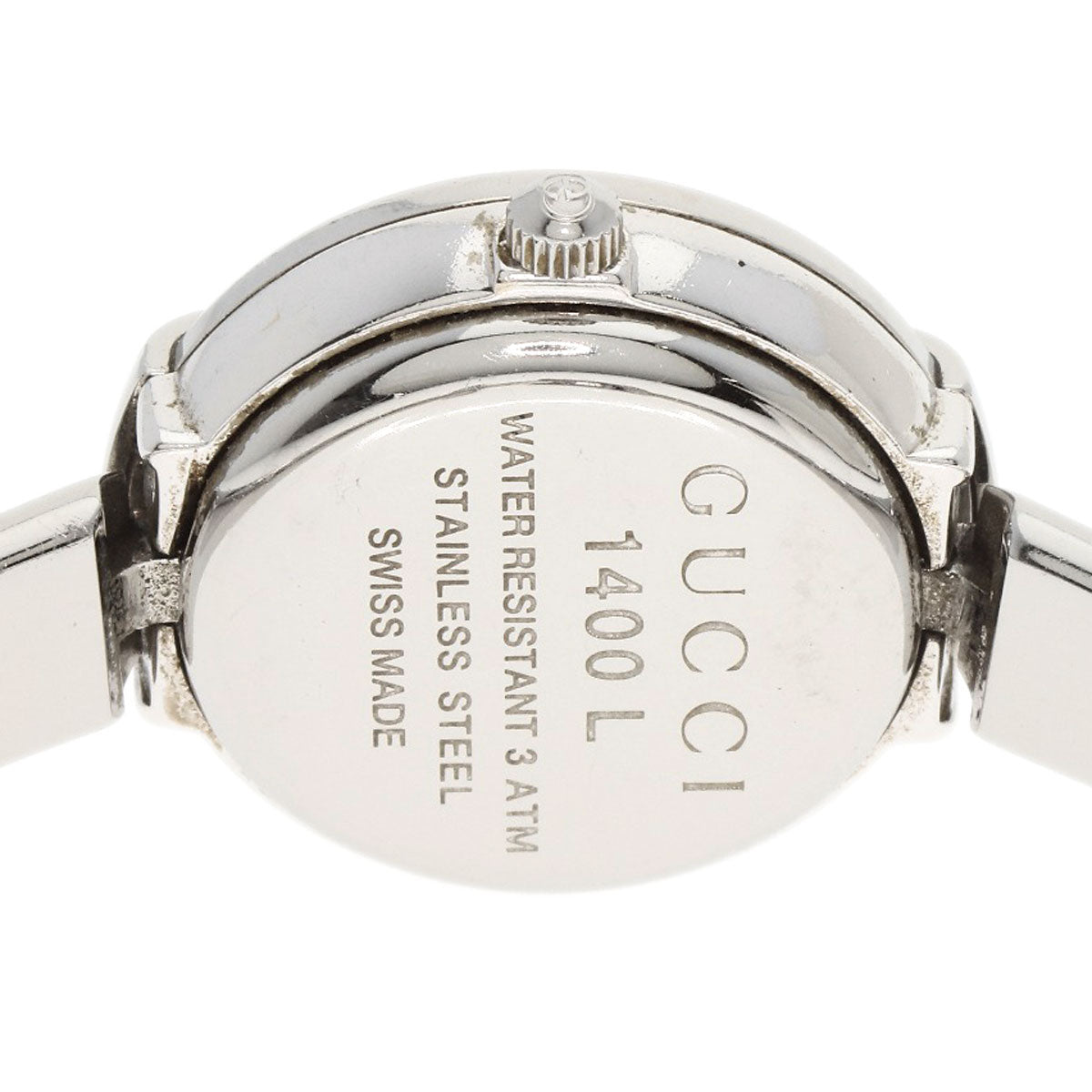 GUCCI Watches Quartz 1400L Stainless Steel Silver Round face black dial