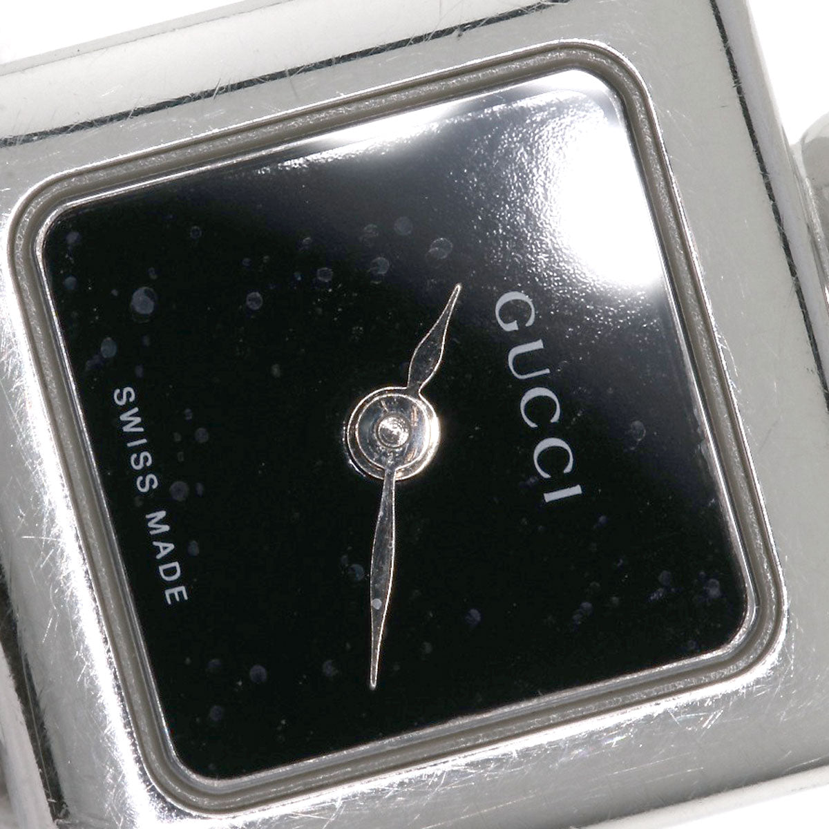 GUCCI Watches Quartz 1900L Stainless Steel , Stainless Steel Silver Square face Silver dial Women Used
