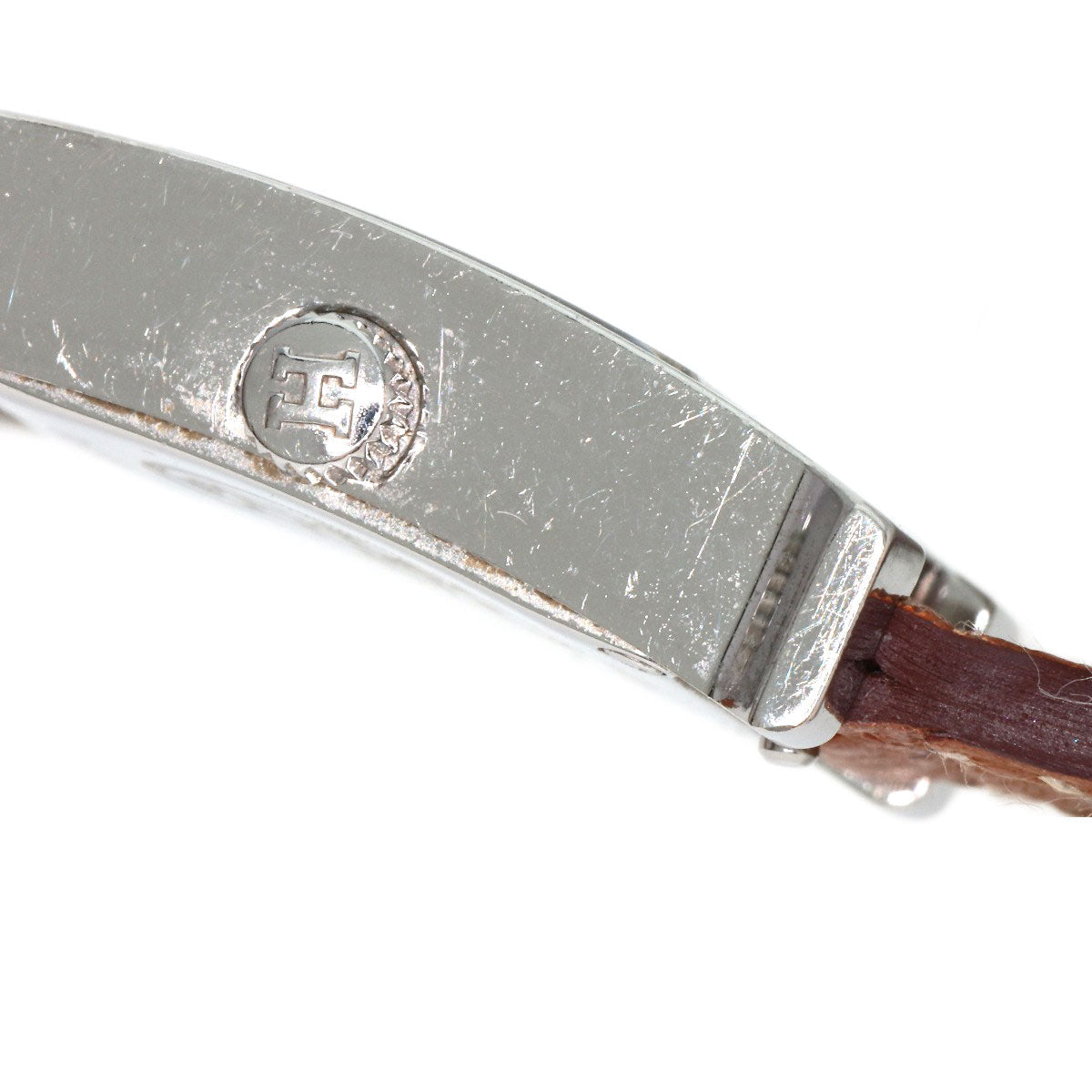 HERMES Watches Quartz HH1.110 Stainless Steel, Leather Silver H watch mini Silver dial Women Used