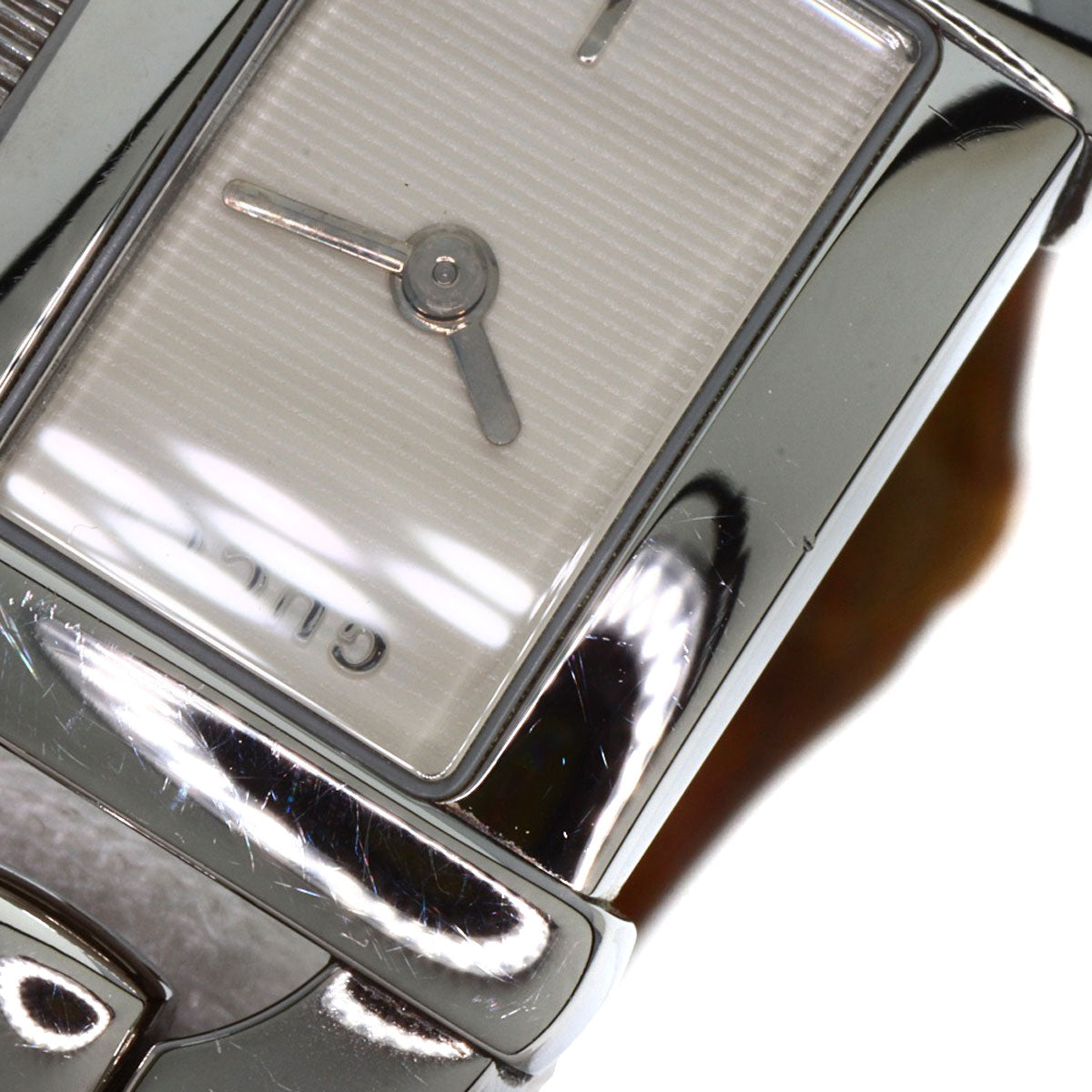 GUCCI Watches Quartz 6800L Stainless Steel, Bamboo Silver Bamboo Silver dial Women Used