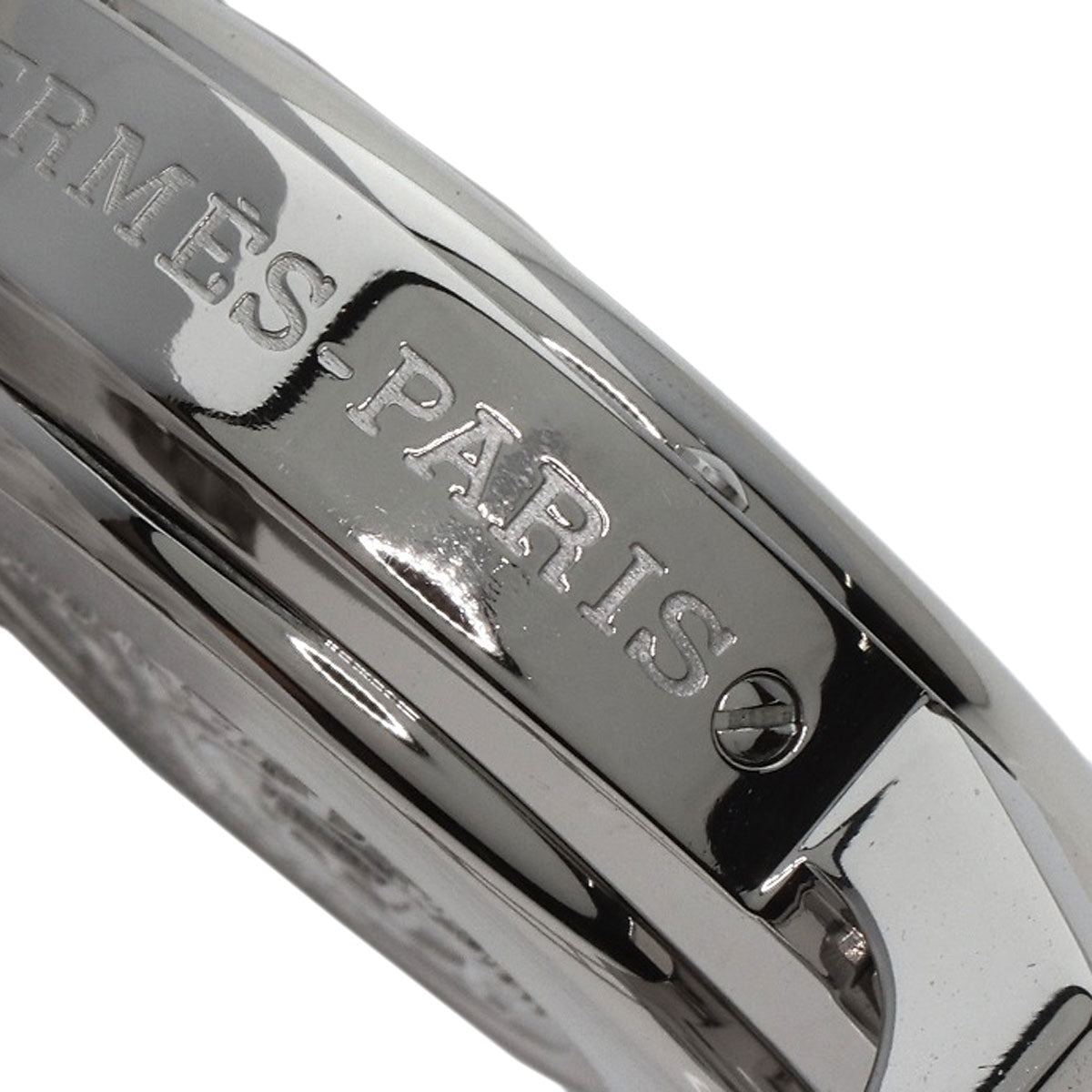 HERMES Watches Quartz CL1.310 Stainless Steel , Stainless Steel Silver Clipper Chronograph blue dial Women Used