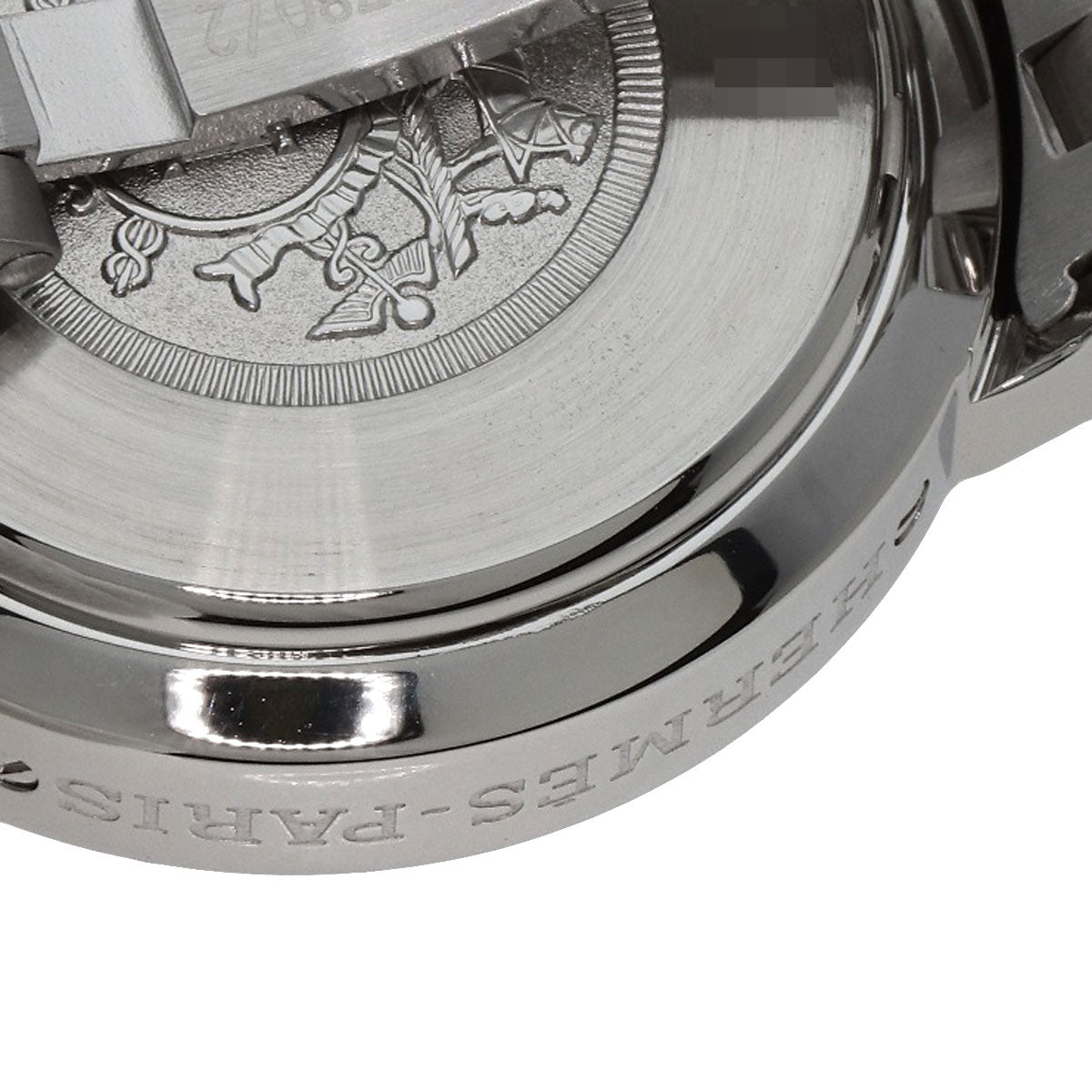 HERMES Watches Quartz CL1.310 Stainless Steel , Stainless Steel Silver Clipper Chronograph blue dial Women Used
