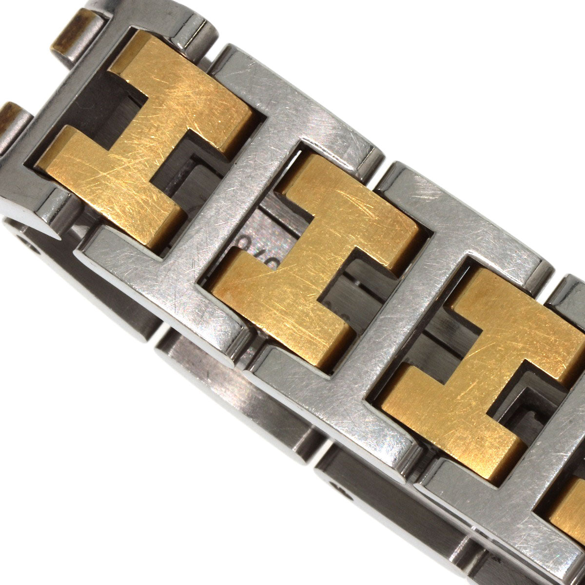 HERMES Watches Quartz CR1.220 Stainless Steel , SSxGP gold Clojure white dial Women Used