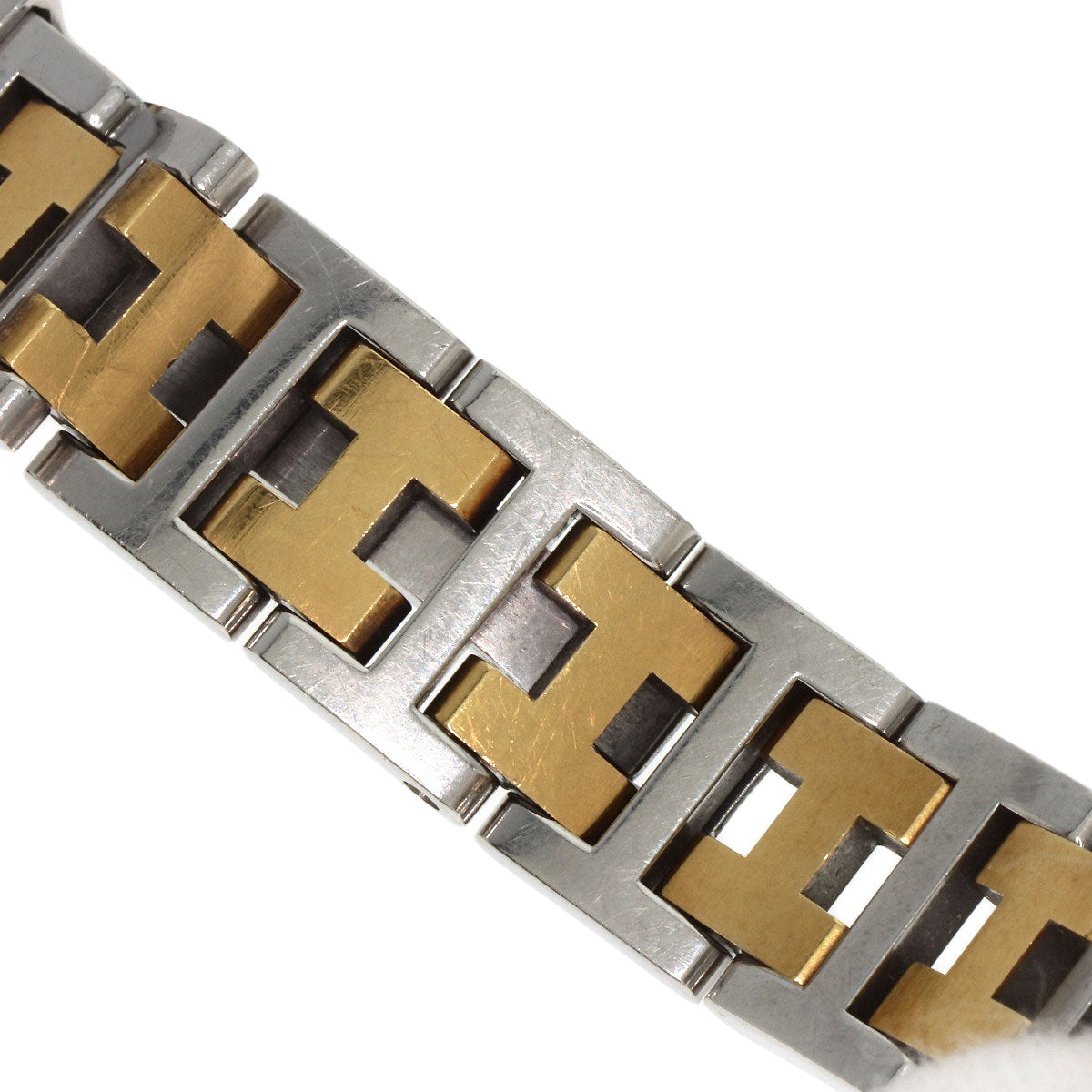 HERMES Watches Quartz CR1.220 Stainless Steel , SSxGP gold Clojure white dial Women Used