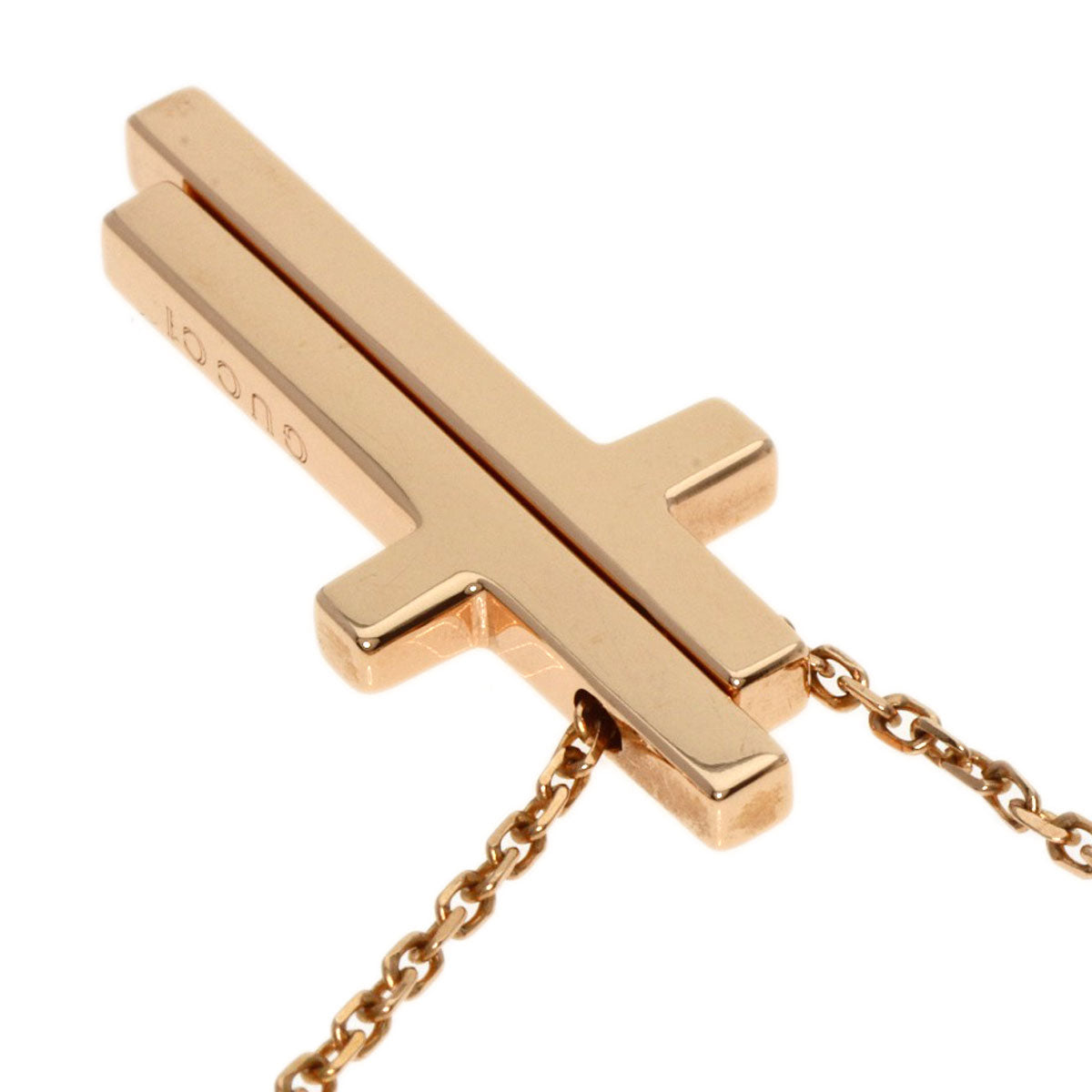 GUCCI Necklace 18K Pink Gold gold Separate cloth Women Used