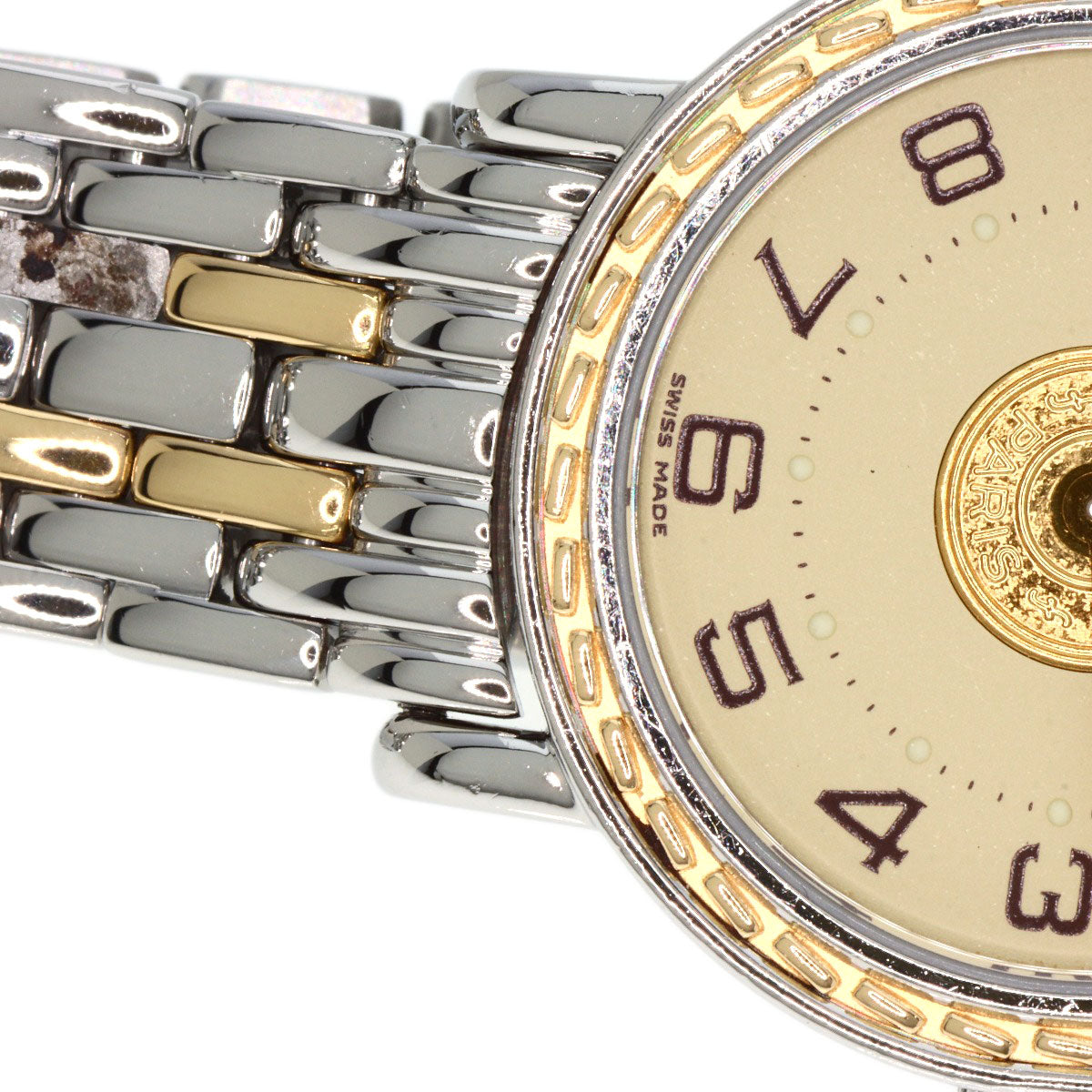 HERMES Watches Quartz SE4.220 Stainless Steel , SSxGP gold Serie Ivory dial Women Used