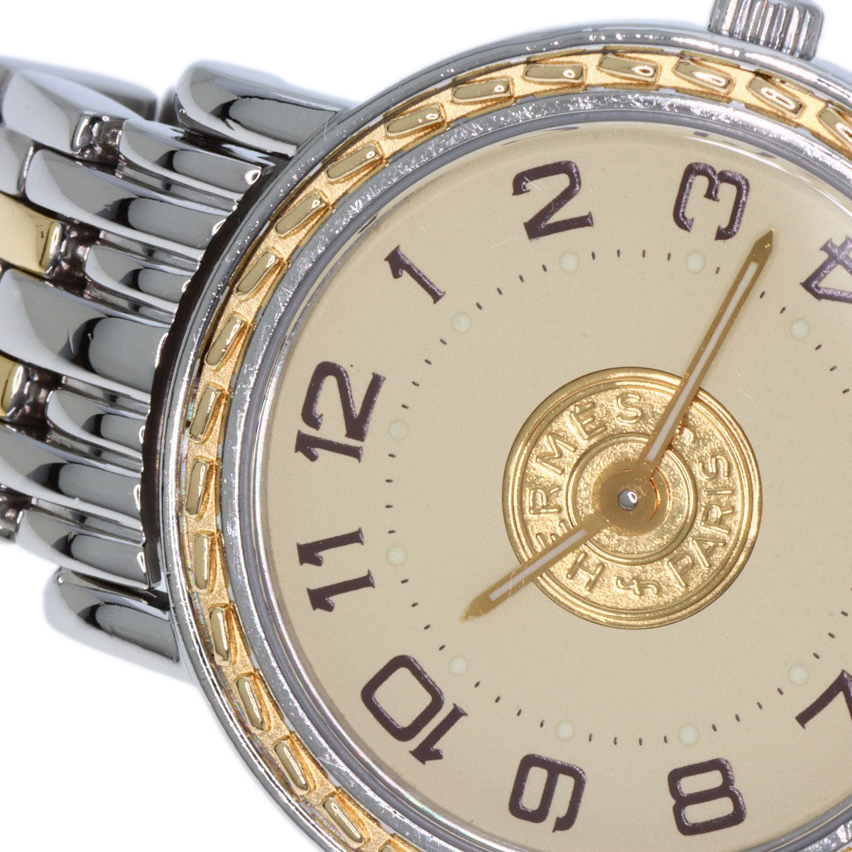 HERMES Watches Quartz SE4.220 Stainless Steel gold Serie Ivory dial