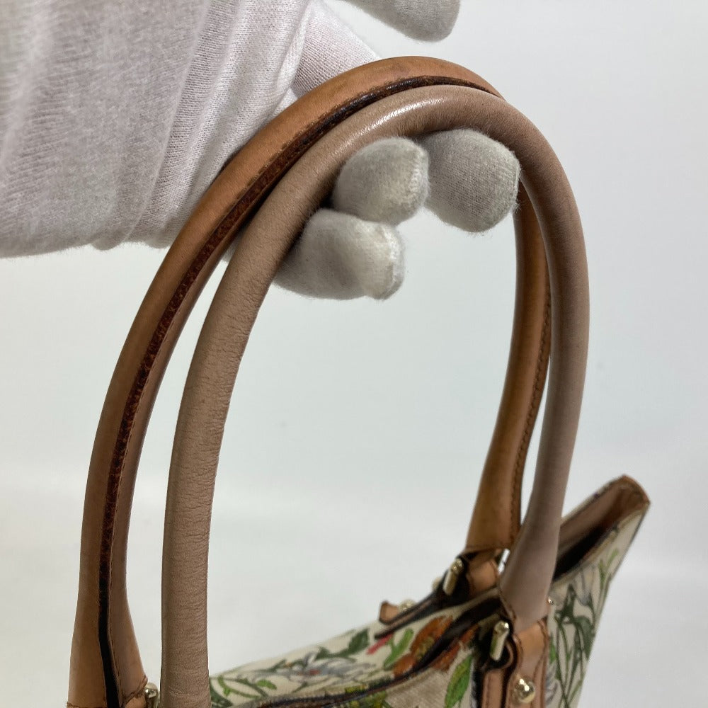 GUCCI Shoulder Bag 137385 Canvas / leather multicolor Flora floral pattern flower