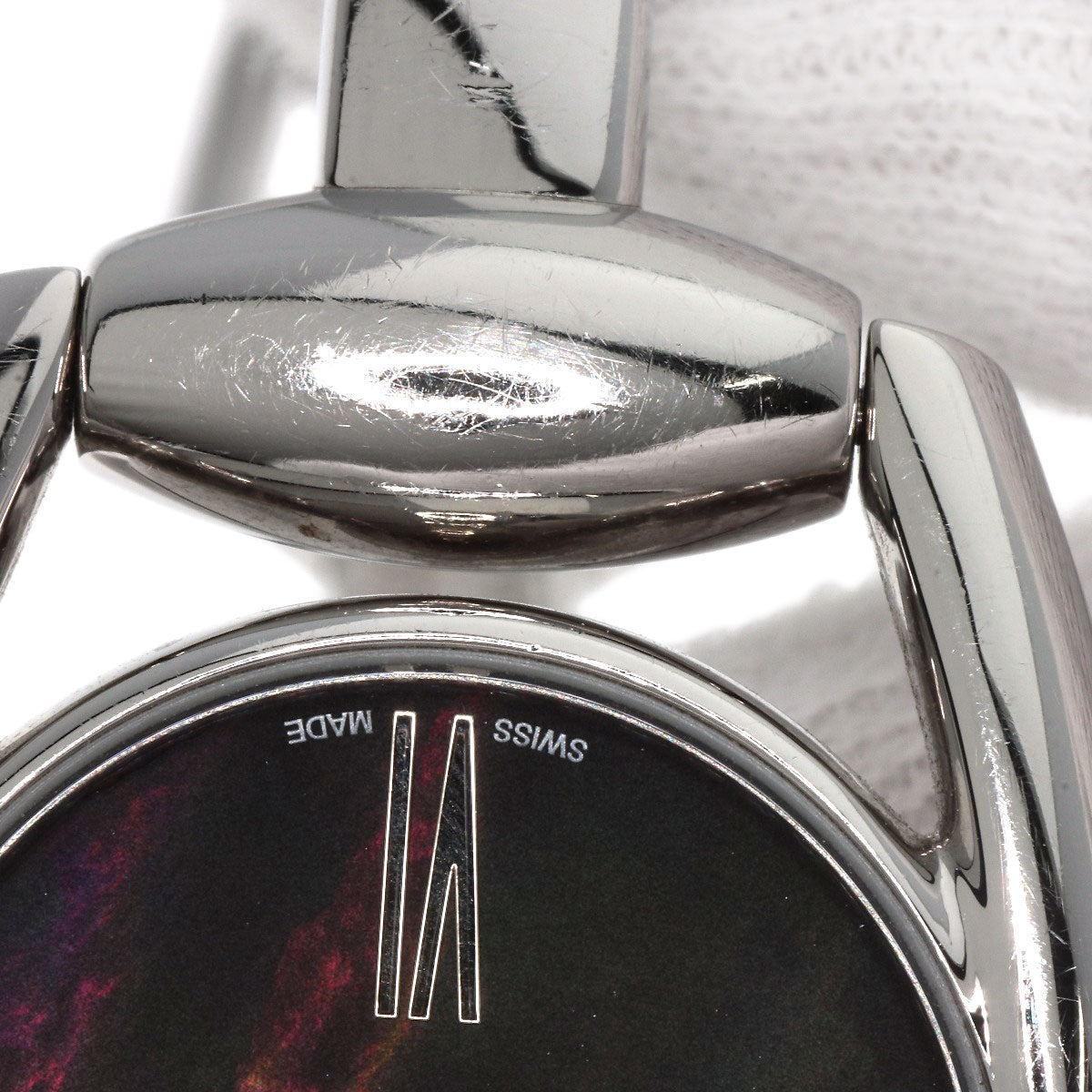GUCCI Watches Quartz 139.5 Stainless Steel Silver Horsebit Black shell dial