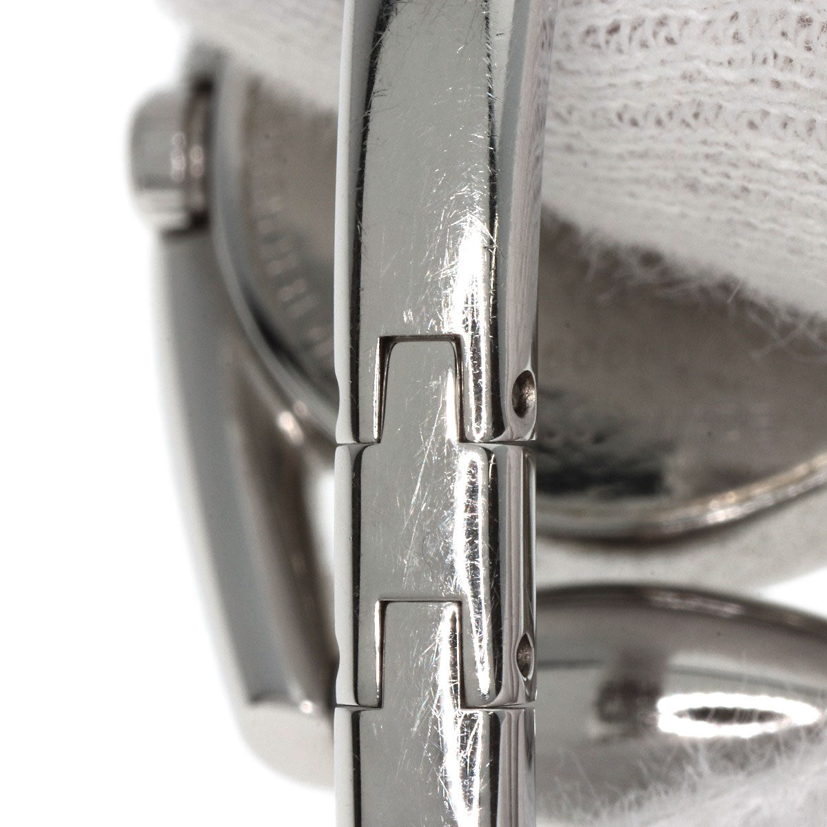 GUCCI Watches Quartz 139.5 Stainless Steel Silver Horsebit Black shell dial