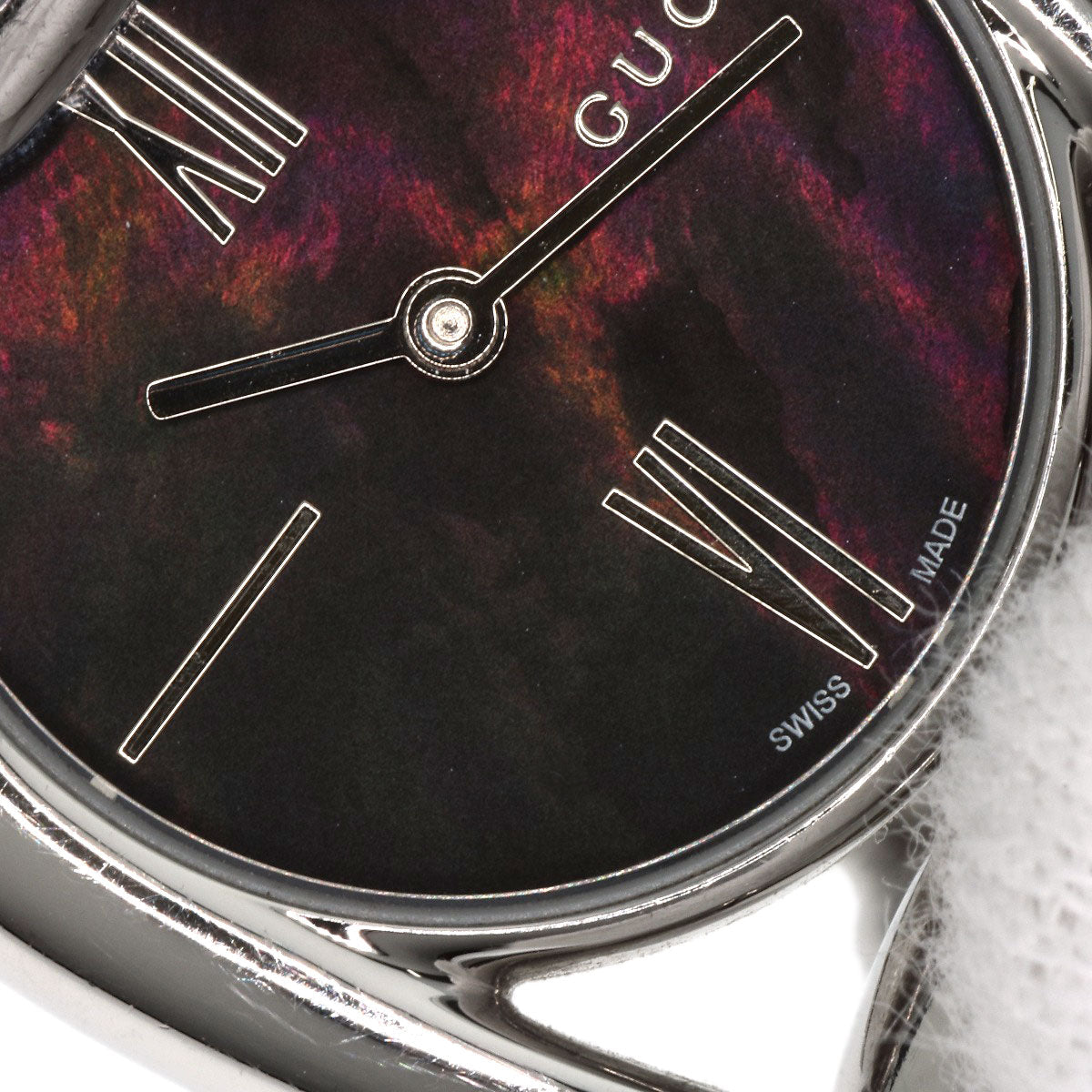 GUCCI Watches Quartz 139.5 Stainless Steel Silver Horsebit Black shell dial