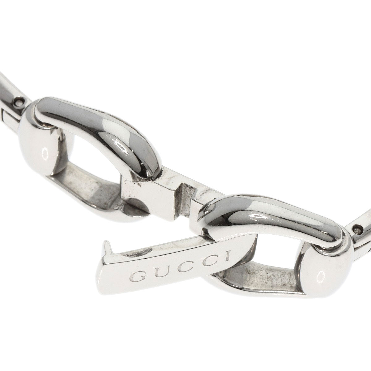 GUCCI Watches Quartz 139.5 Stainless Steel Silver Horsebit Black shell dial