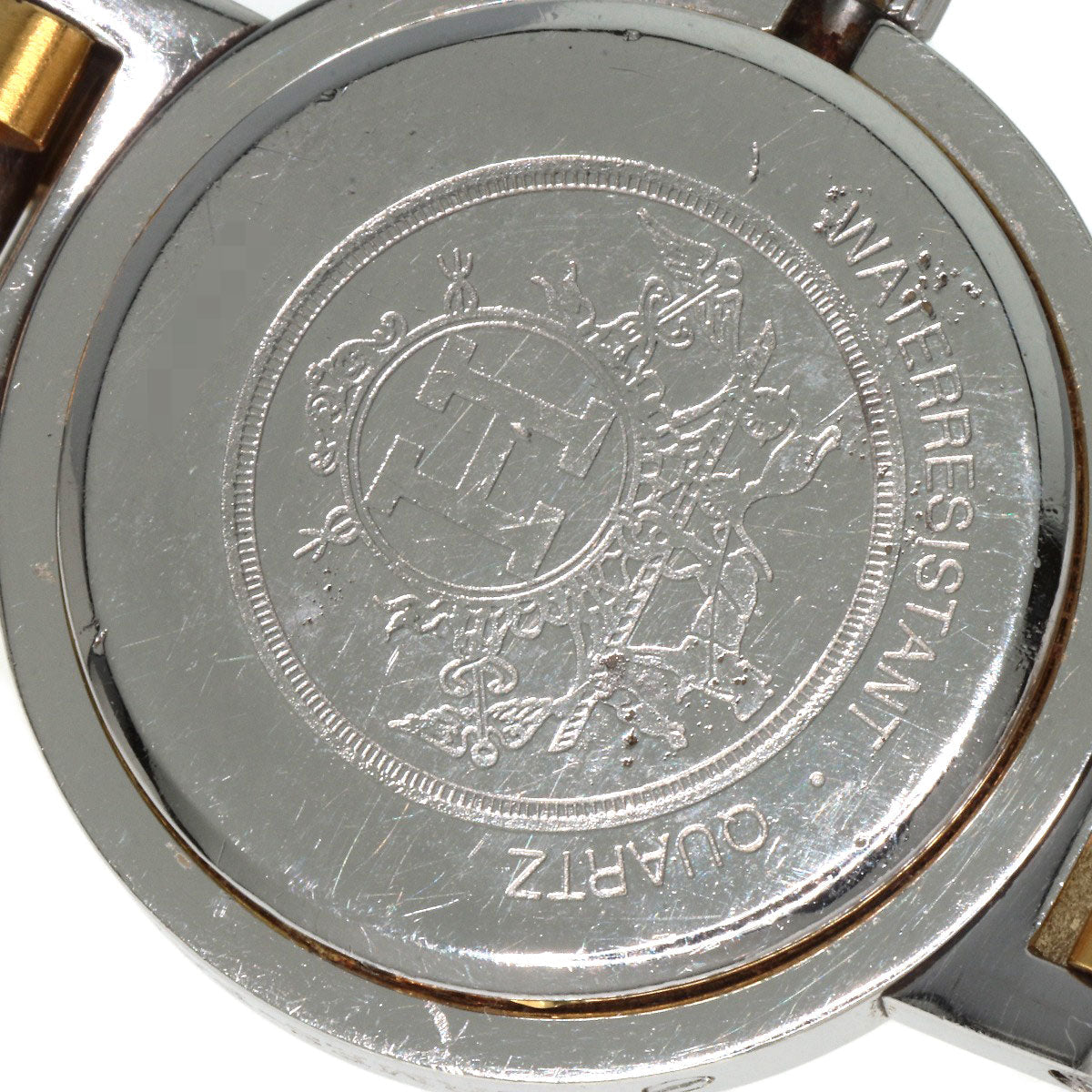 HERMES Watches Quartz Stainless Steel , SSxGP gold Clipper Old Belt cream dial Women Used