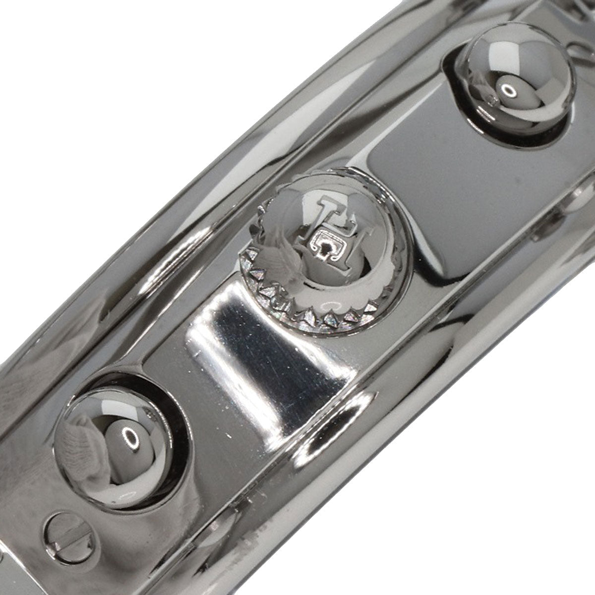 HERMES Watches Quartz CL1.310 Stainless Steel , Stainless Steel Silver Clipper Chronograph New Buckle white dial Women Used