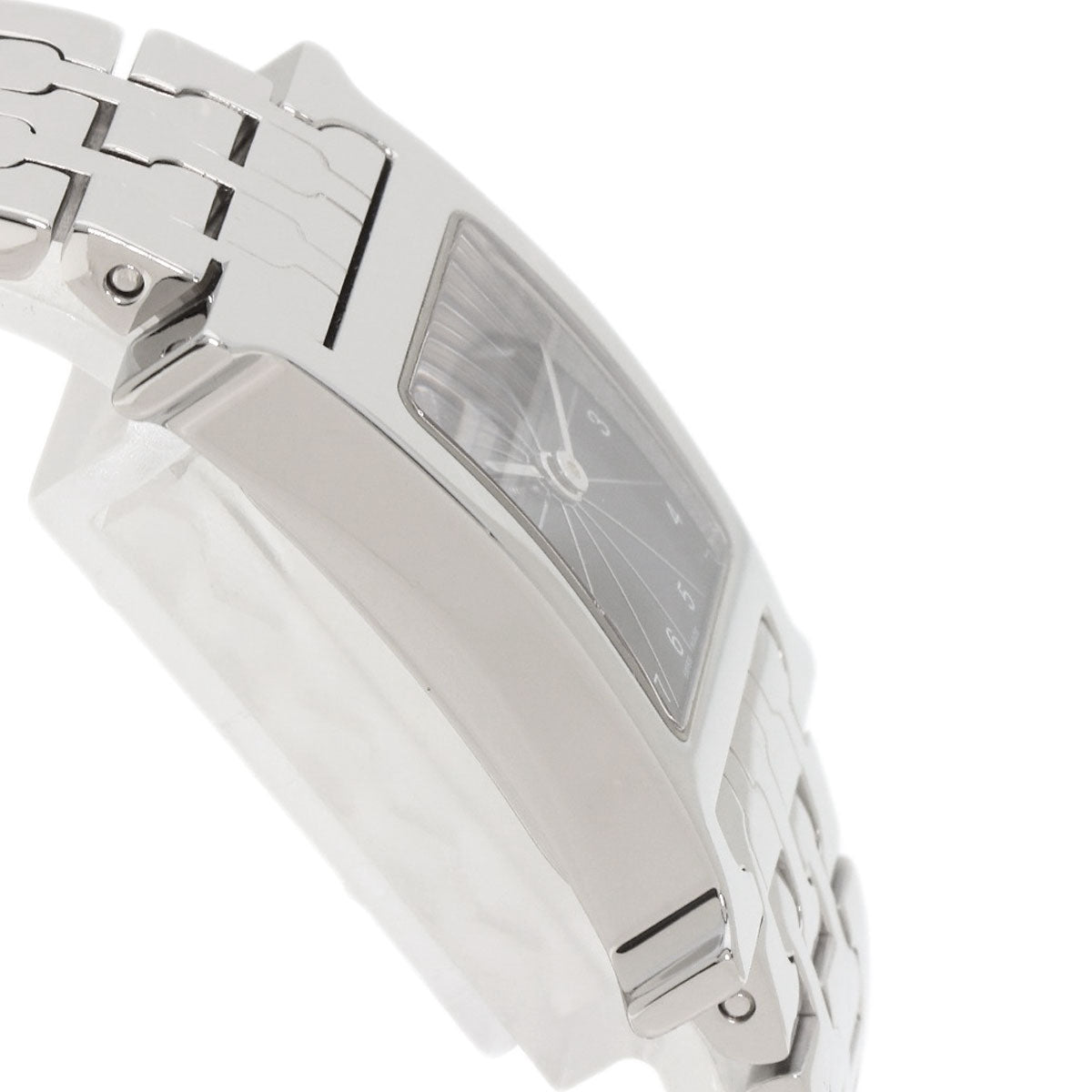 HERMES Watches Quartz HH1.210 Stainless Steel , Stainless Steel Silver H watch black dial Women Used
