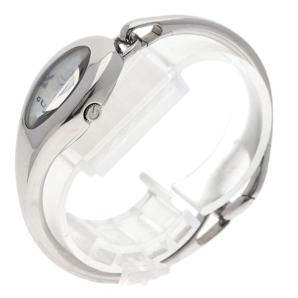 GUCCI Watches Quartz YA103526 Stainless Steel , Stainless Steel Silver Horsebit bangle white dial Women Used