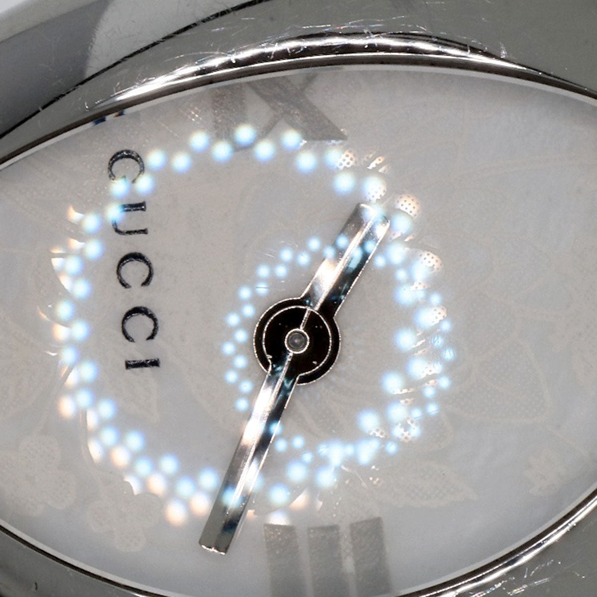 GUCCI Watches Quartz YA103526 Stainless Steel , Stainless Steel Silver Horsebit bangle white dial Women Used